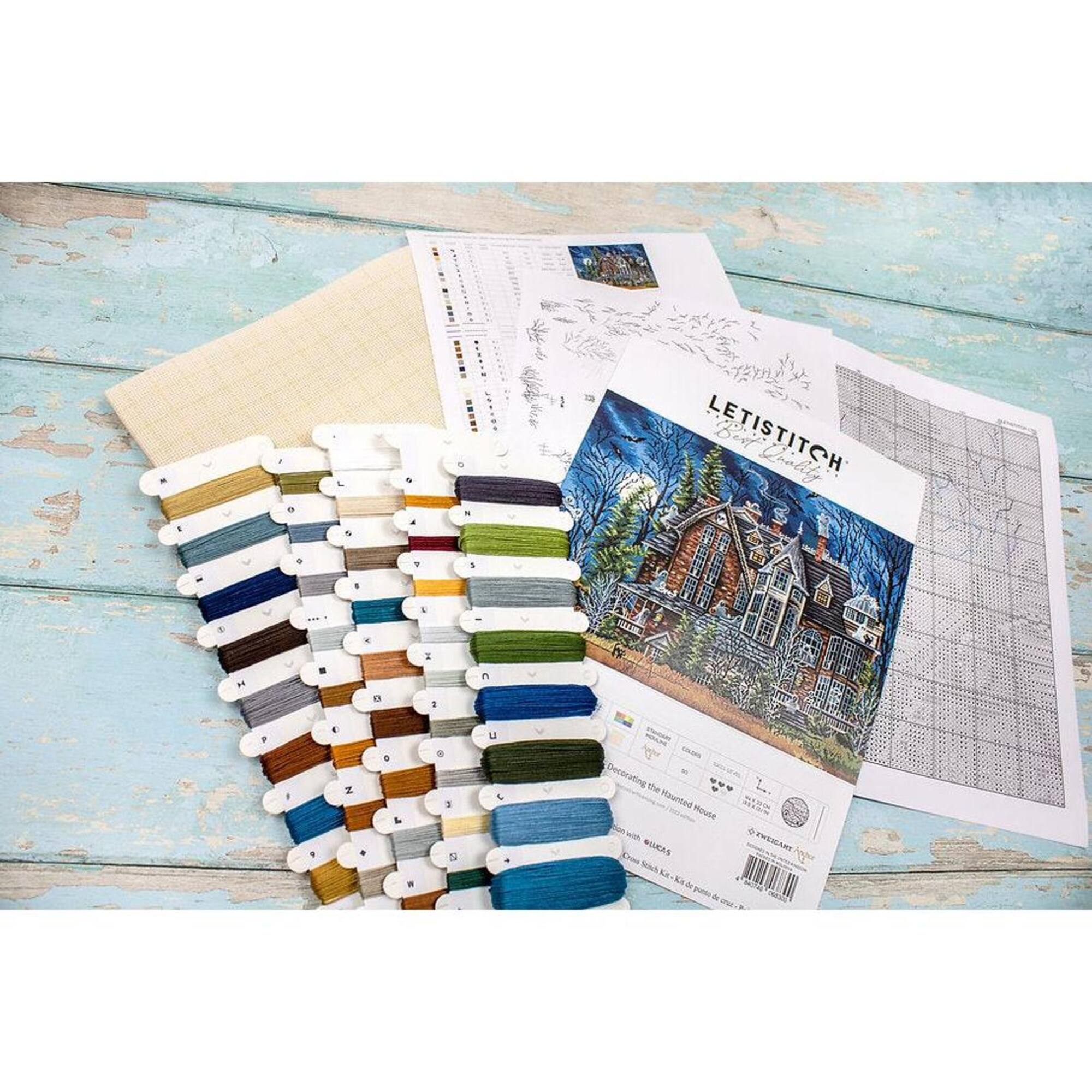 Letistitch Decorating the Haunted House Counted Cross Stitch Kit